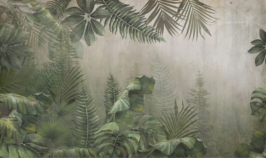 Pittura di una foresta Pittura di una foresta