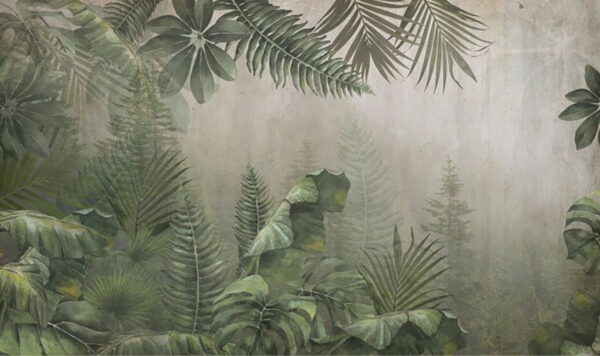 Pittura di una foresta Pittura di una foresta