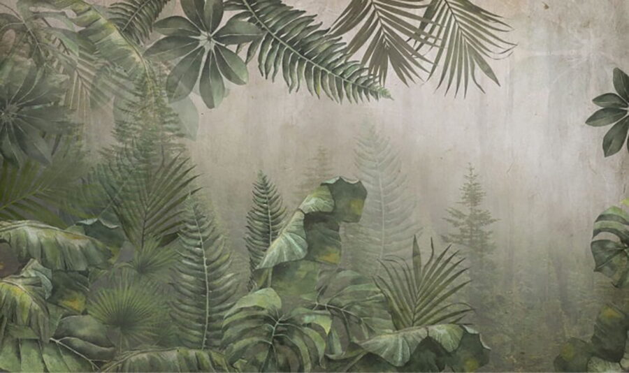 Pittura di una foresta