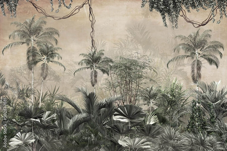 Gruppo di alberi e piante