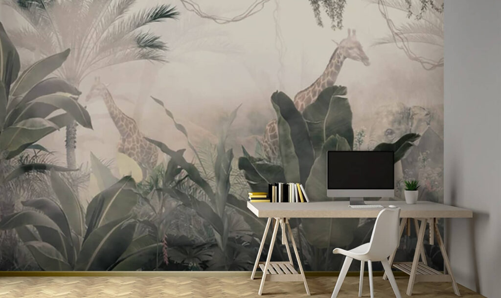 u71250pib1 1024x611 - Giraffe in una foresta con alberi e piante - tegory