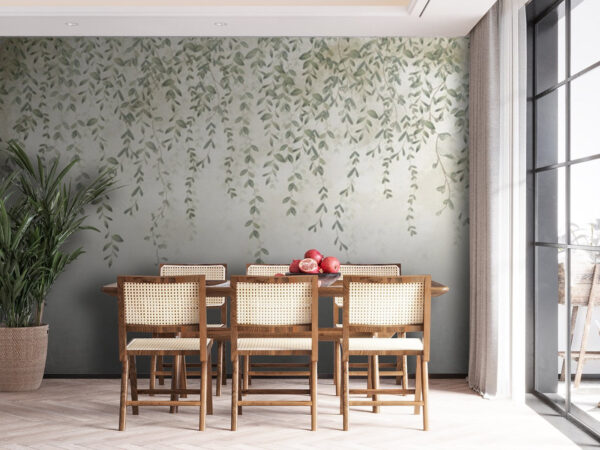Painting of a vine with leaves Painting of a vine with leaves