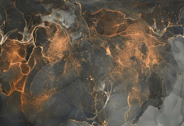 Superficie marmorizzata nera e arancione Superficie marmorizzata nera e arancione