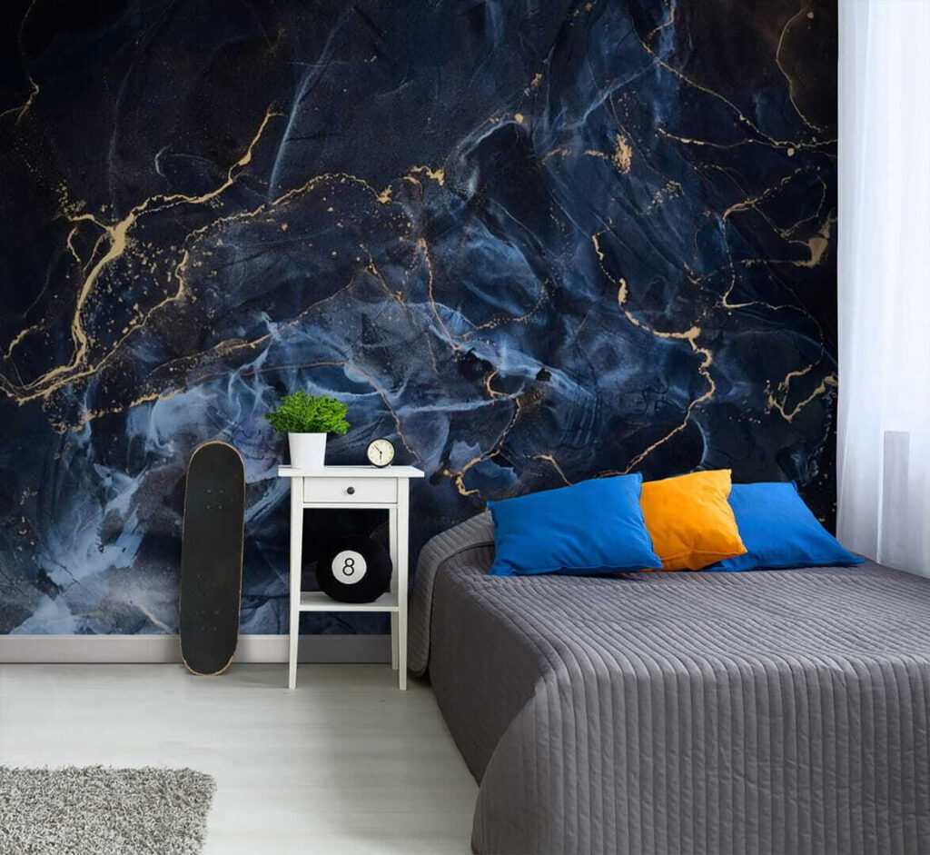 Marbled beauty with luminous veins