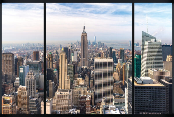 City with tall buildings City with tall buildings