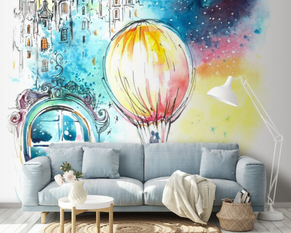Carta da parati Carta da parati Mongolfiera nel cielo (COD: u67978)