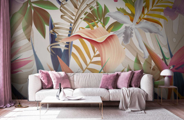 Vibrante fogliame tropicale in armonia. Vibrante fogliame tropicale in armonia.