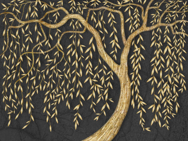 Elegante albero metallico su sfondo scuro. Elegante albero metallico su sfondo scuro.