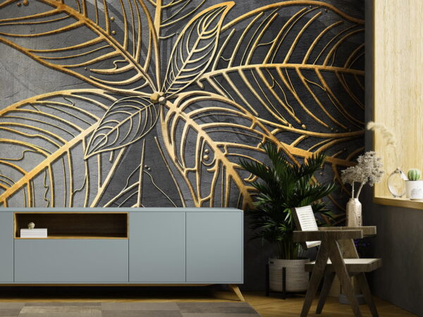 Design artistico di foglie intricate Design artistico di foglie intricate