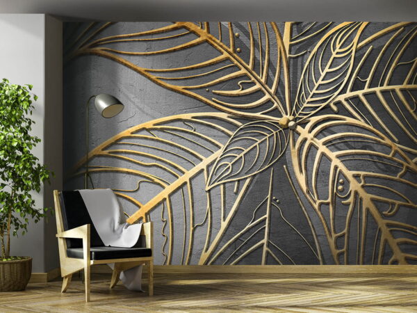 Design artistico di foglie intricate Design artistico di foglie intricate