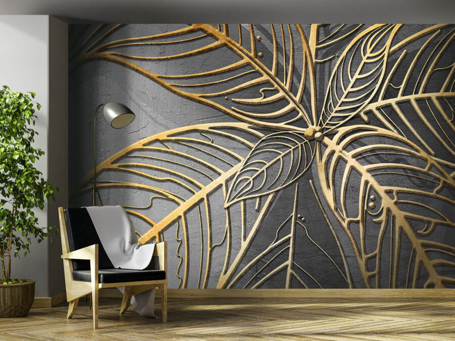 Design artistico di foglie intricate Design artistico di foglie intricate