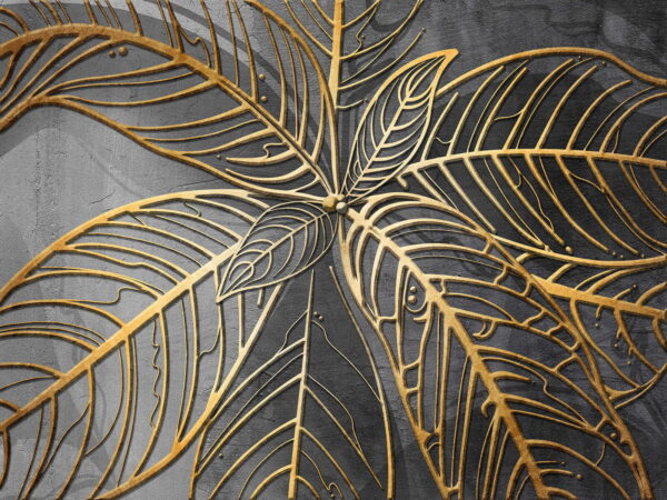 Design artistico di foglie intricate Design artistico di foglie intricate