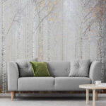 Carta da parati Gruppo di alberi in una foresta