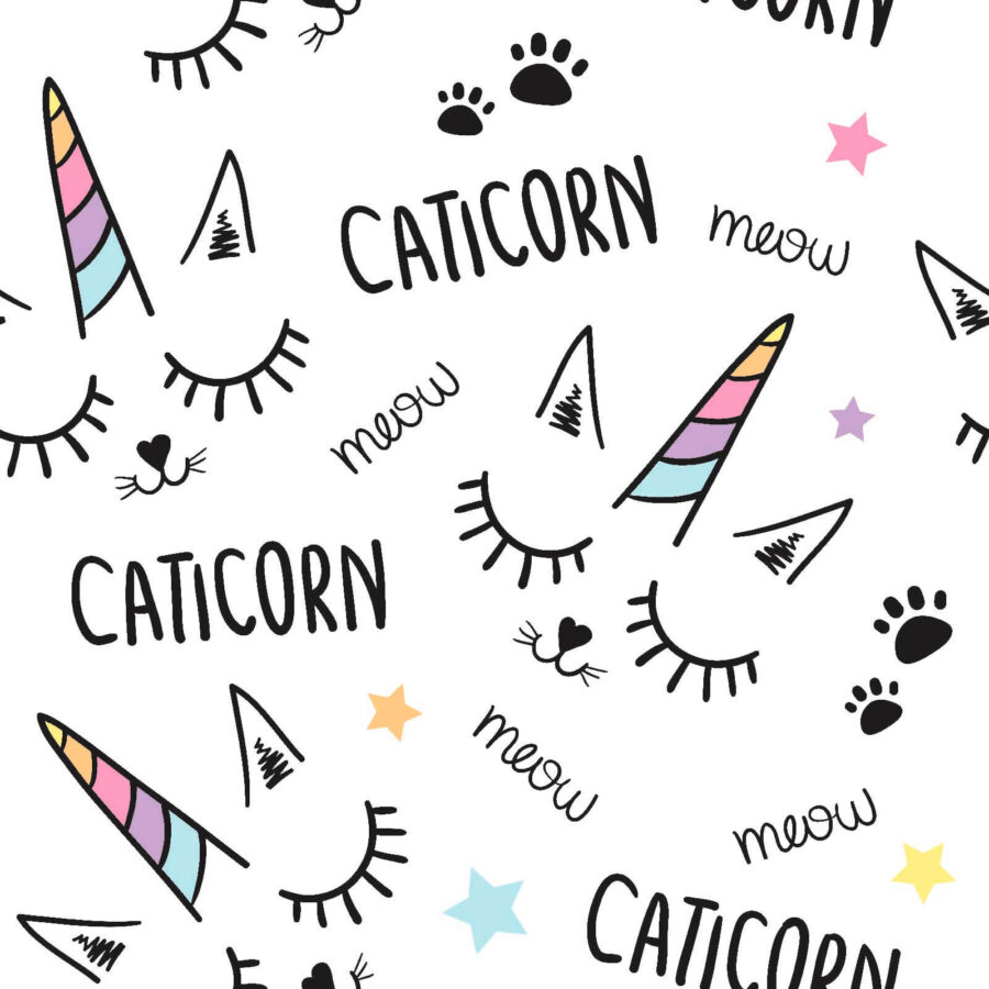 Modello di unicorno con occhi e orecchie