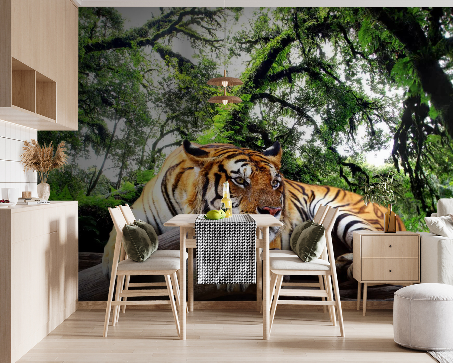 u57805pik119m - Tigre sdraiata su un tronco - tegory