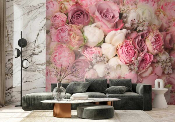 Bellissimo bouquet di rose rosa. Bellissimo bouquet di rose rosa.
