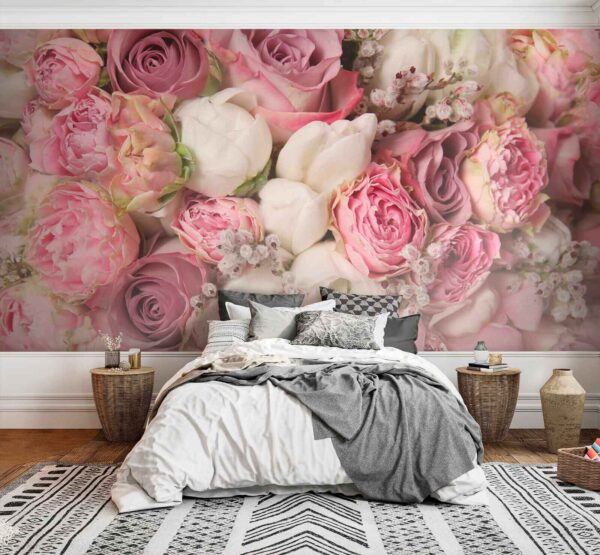 Bellissimo bouquet di rose rosa. Bellissimo bouquet di rose rosa.