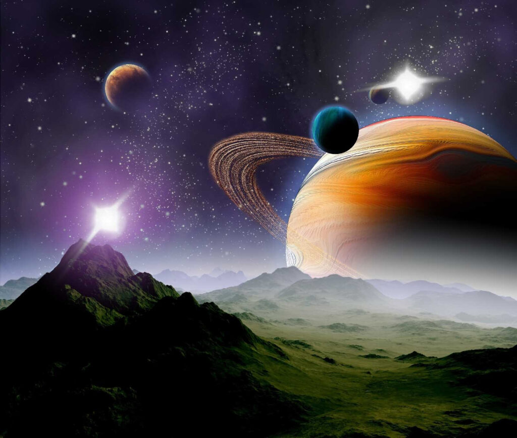 Pianeti e stelle nello spazio Pianeti e stelle nello spazio