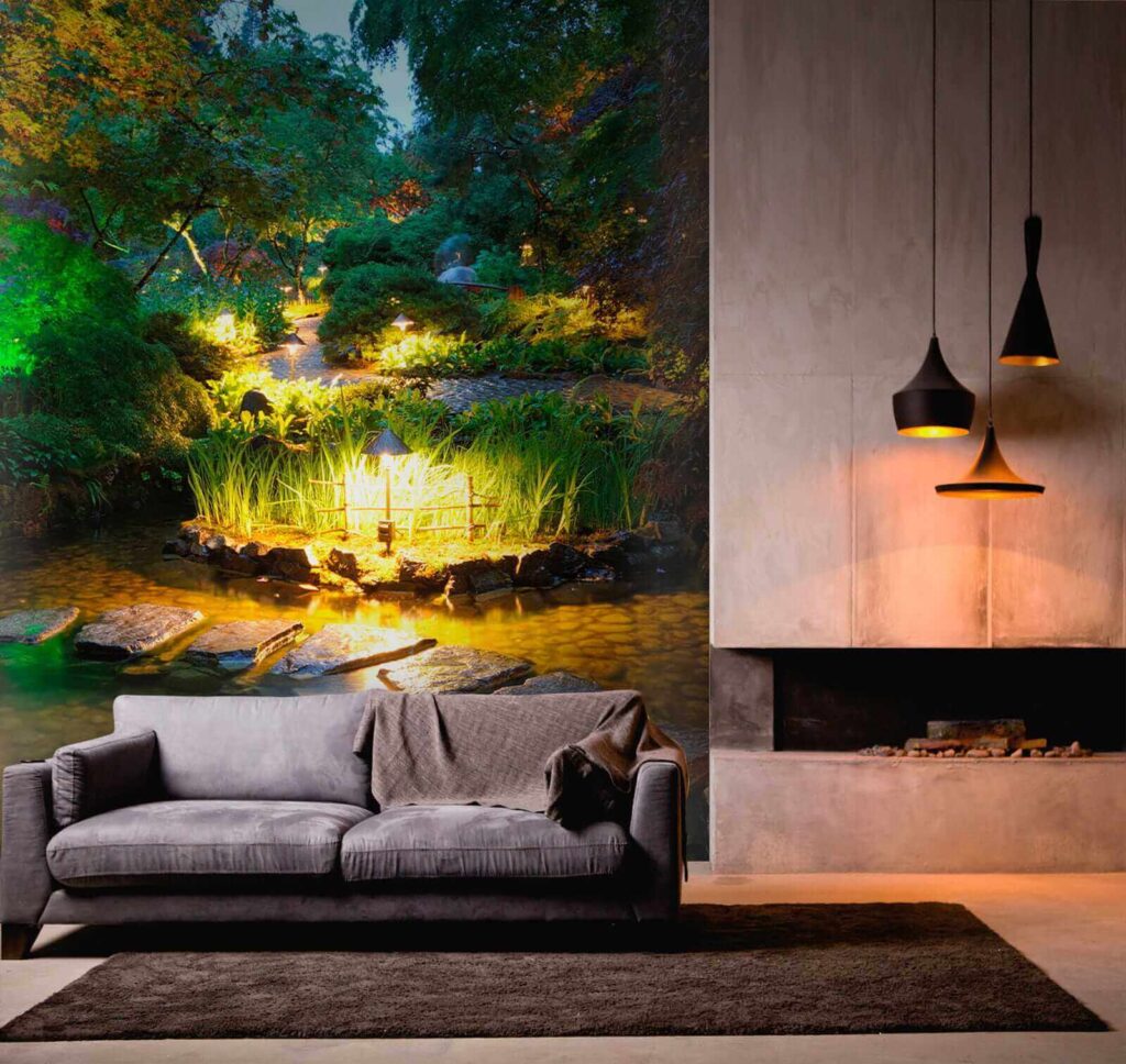 u55184pig2 1024x968 - Sentiero di pietra in uno stagno con luci - tegory