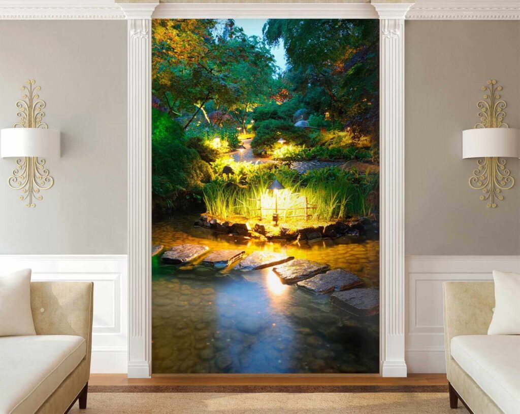 u55184pig1 1024x817 - Sentiero di pietra in uno stagno con luci - tegory