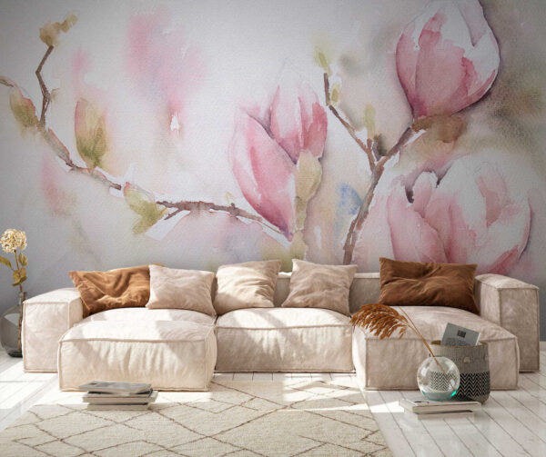 Acquerello di fiori rosa Acquerello di fiori rosa