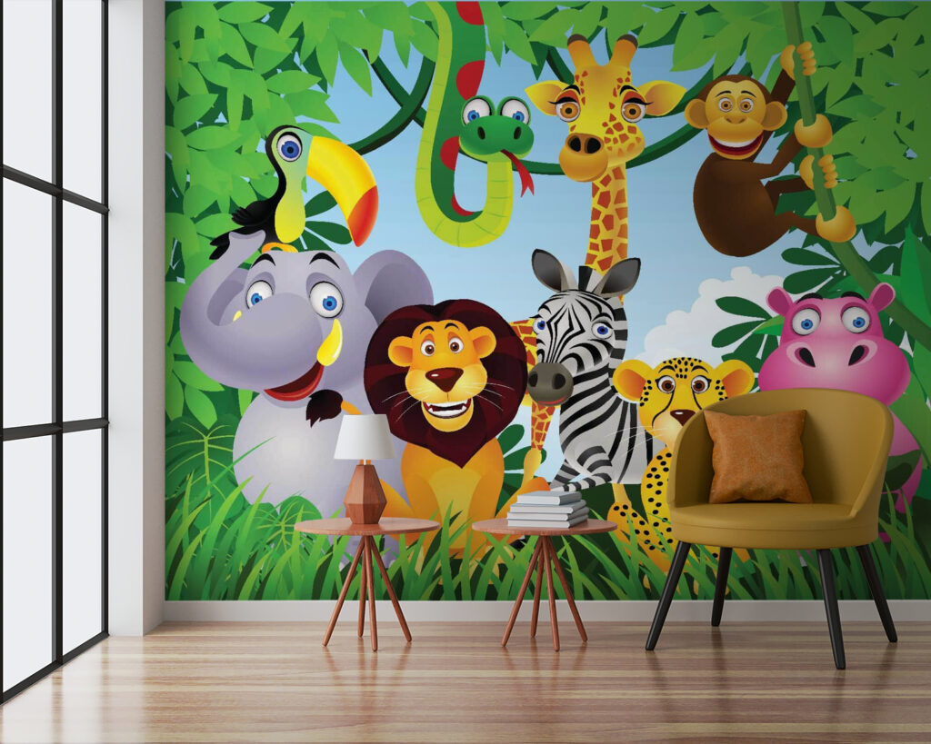 u53685pig3 1024x819 - Gruppo di animali nella giungla - tegory