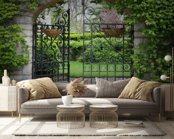 Cancello con arco in pietra e prato verde u53418pig9m 600x480 - Cancello con arco in pietra e prato verde - tegory
