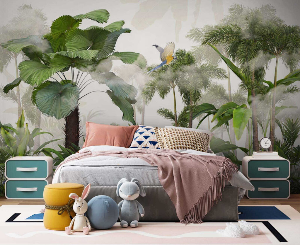 Group of trees and plants