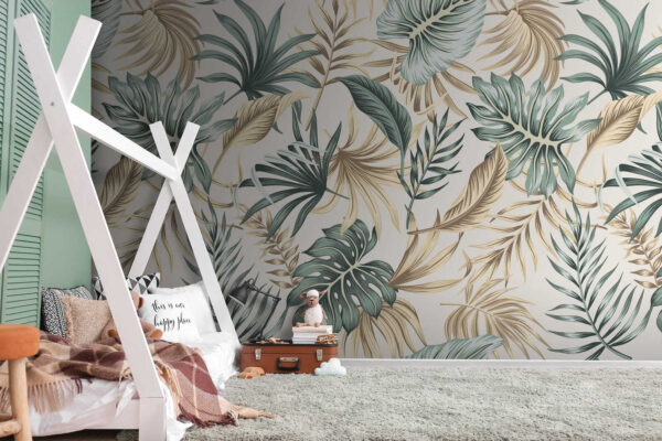 Motivo di foglie su sfondo bianco u51888pir1 600x400 - Motivo di foglie su sfondo bianco