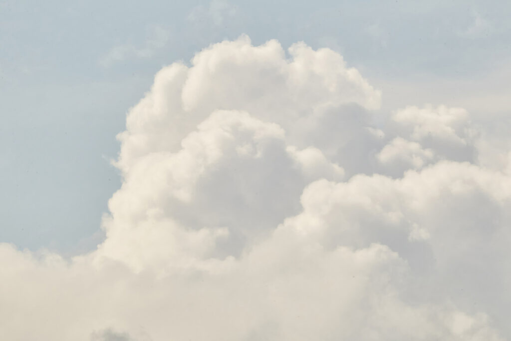 Large white cloud in the sky