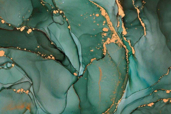 Correnti smeraldine con scie scintillanti. Correnti smeraldine con scie scintillanti.