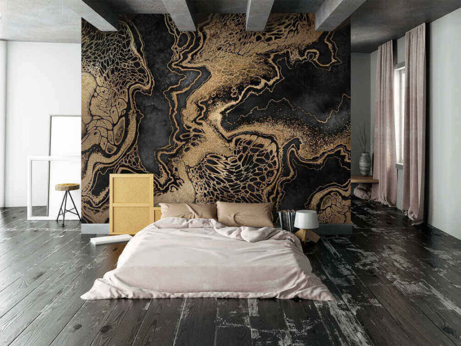 Disegno astratto con texture ricche.