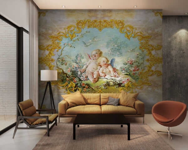 Pittura di angeli e fiori Pittura di angeli e fiori