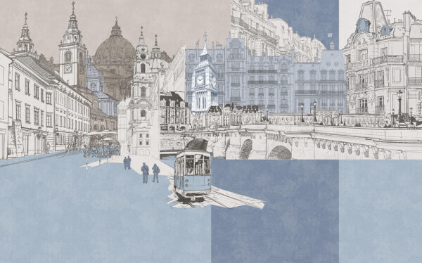 Disegno di una città Disegno di una città