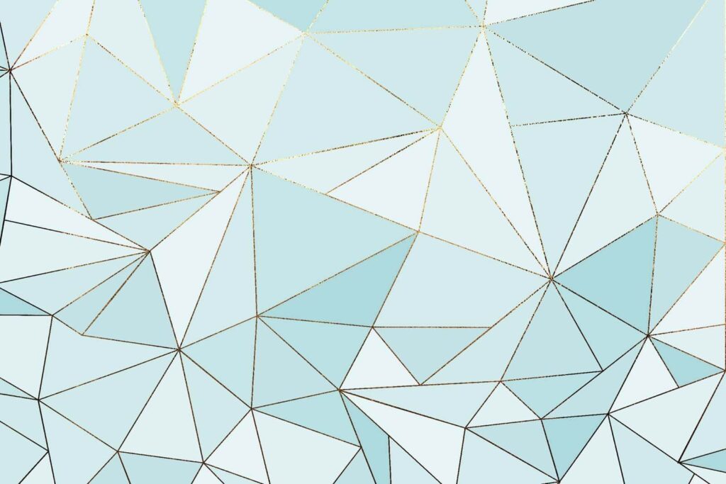 Disegno a triangolo blu e bianco Disegno a triangolo blu e bianco