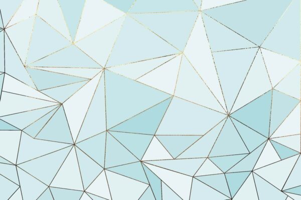 Disegno a triangolo blu e bianco Disegno a triangolo blu e bianco