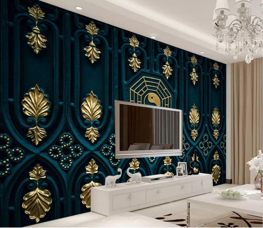 Wall murals Intricate patterns of cultural significance