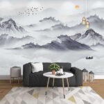 Carta da parati Barca in acqua