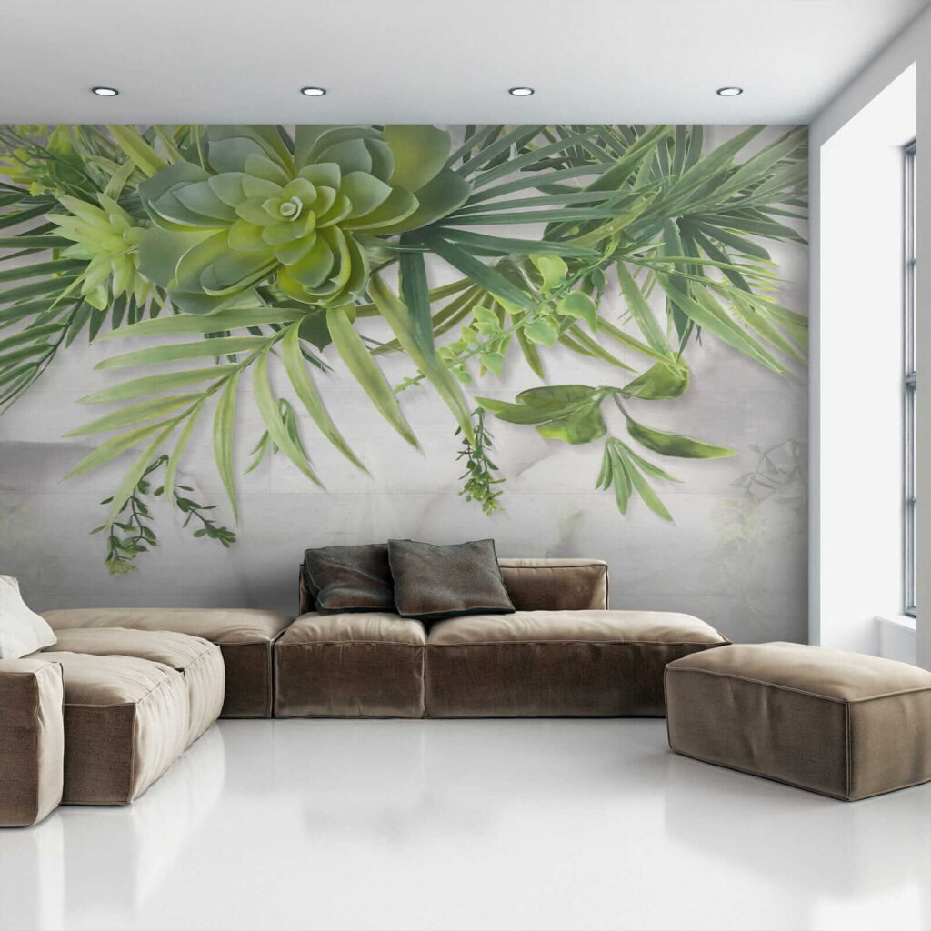 Green plant with leaves