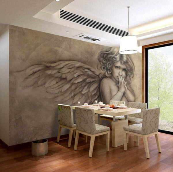 Pittura di un angelo bambino Pittura di un angelo bambino