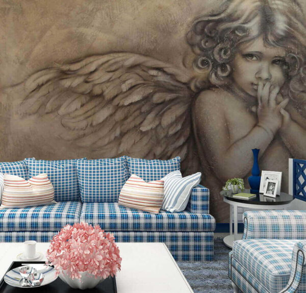 Pittura di un angelo bambino Pittura di un angelo bambino