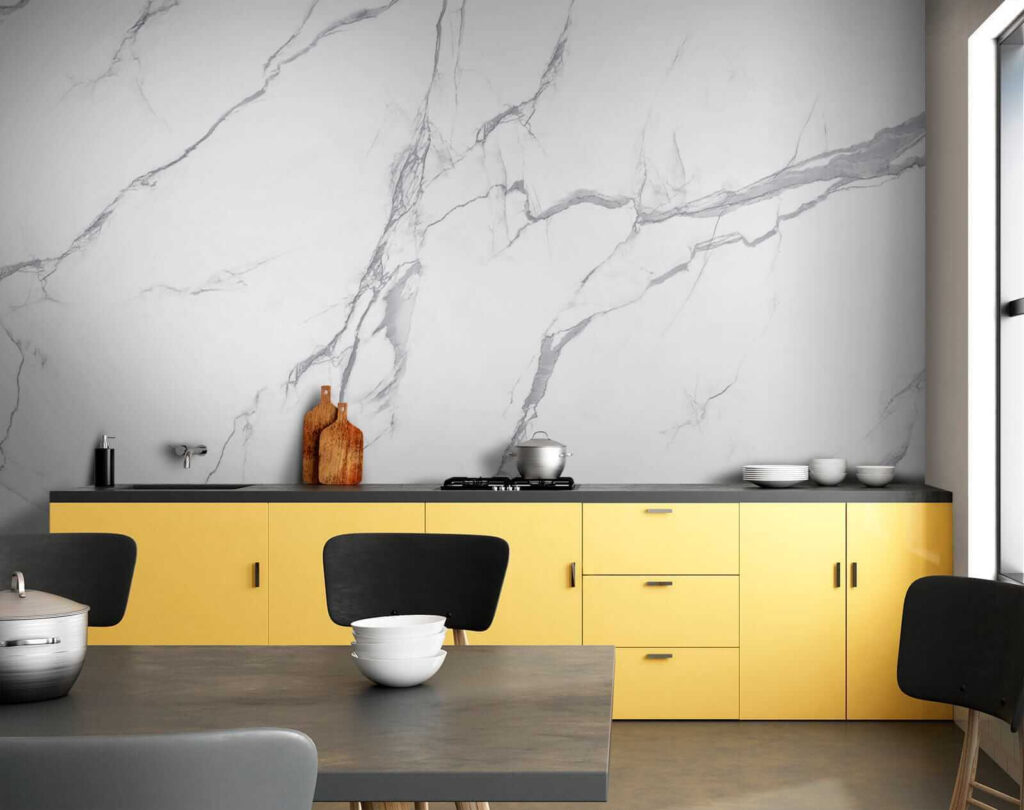 White marble with cracks