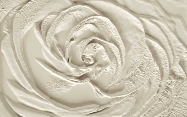 Superficie strutturata di colore bianco con volute Superficie strutturata di colore bianco con volute