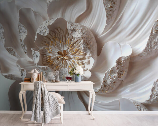 Carta da parati Carta da parati Delicati petali dalle tonalità tenui (COD: u40315)