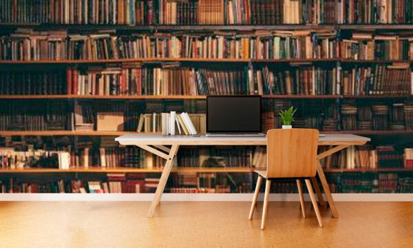 Grande libreria piena di libri Grande libreria piena di libri