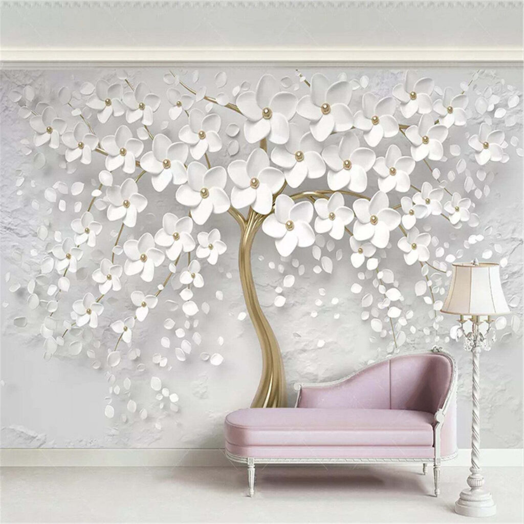 Albero con fiori e foglie bianche u37065pig5 1024x1024 - Albero con fiori e foglie bianche