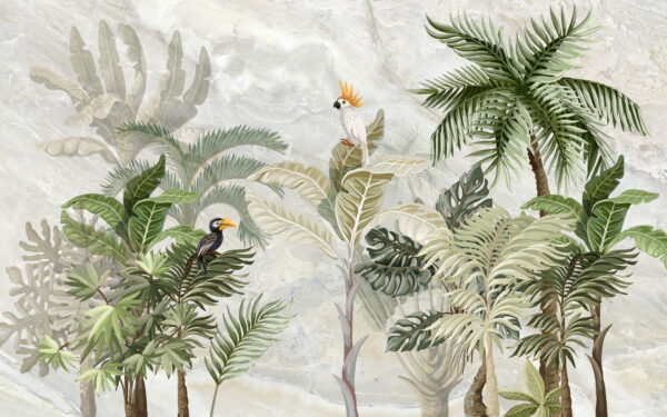 Murale di una foresta tropicale Murale di una foresta tropicale