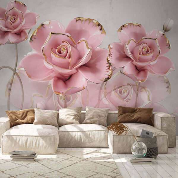 Gruppo di fiori rosa Gruppo di fiori rosa