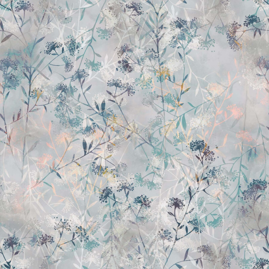 Motivo di fiori e foglie