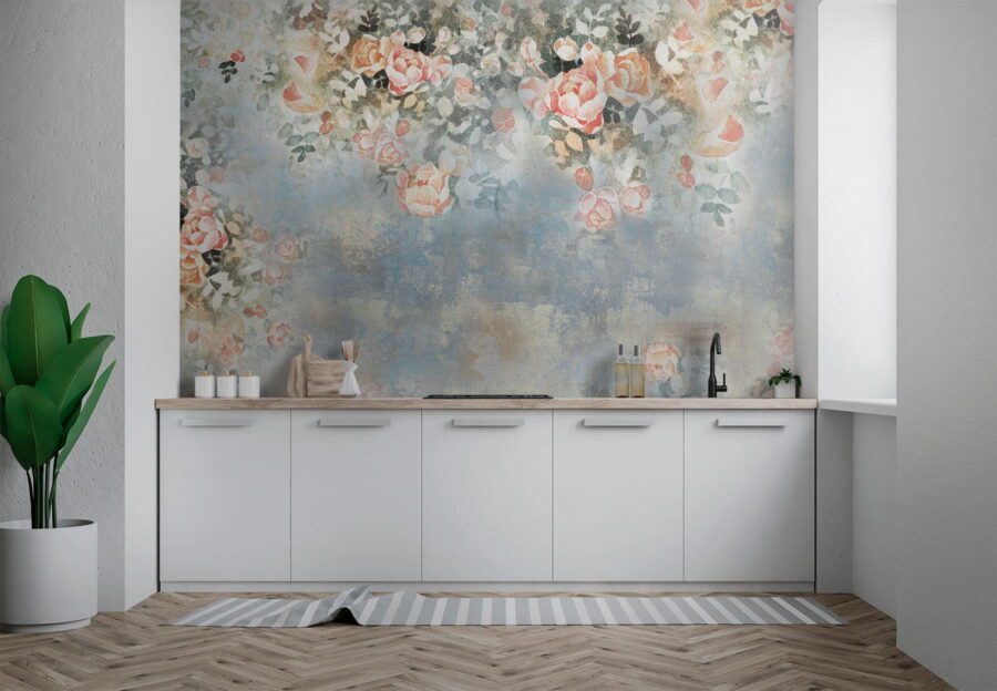 Pittura di fiori e foglie